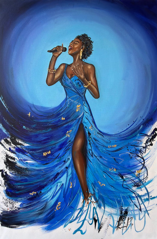 Singing Sapphire (Unframed Print)