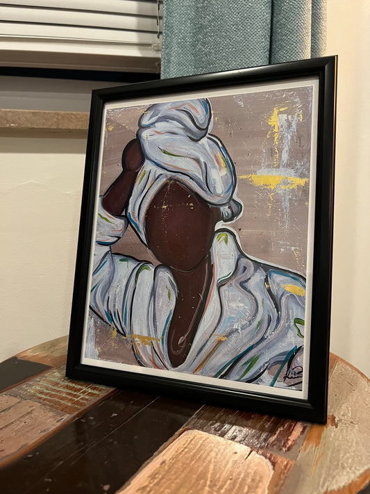 Robe Me Please (Framed Print)