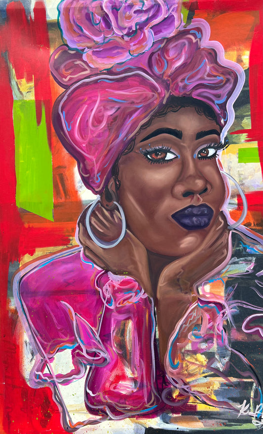 Fuchsia (Framed Print)